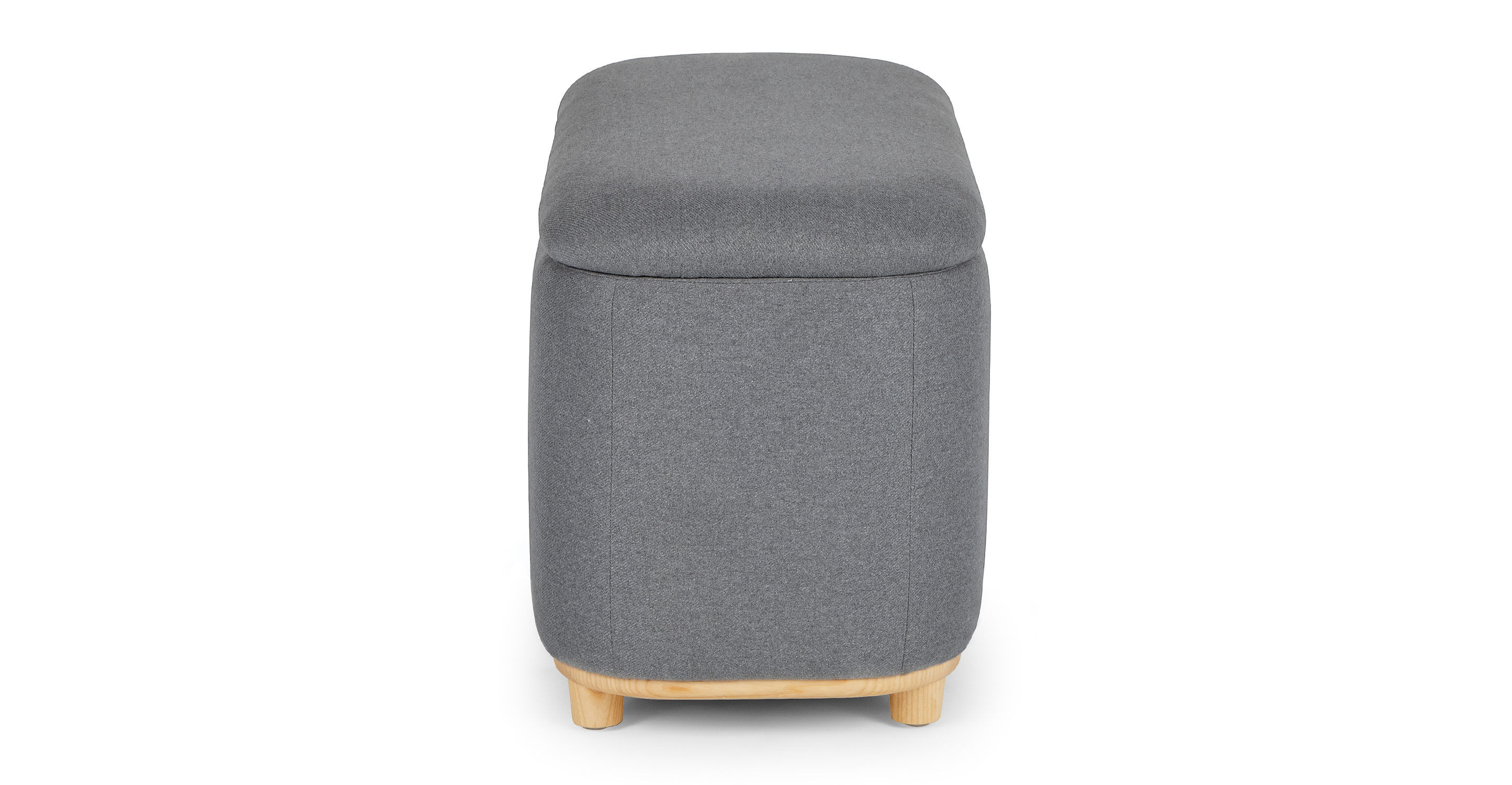 Maribo Stately Gray Storage Ottoman thumbnail 4