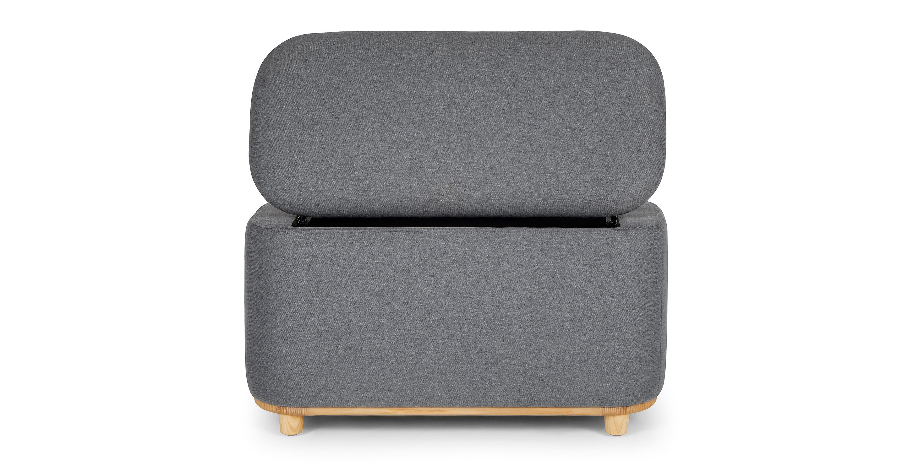 Maribo Stately Gray Storage Ottoman thumbnail 5