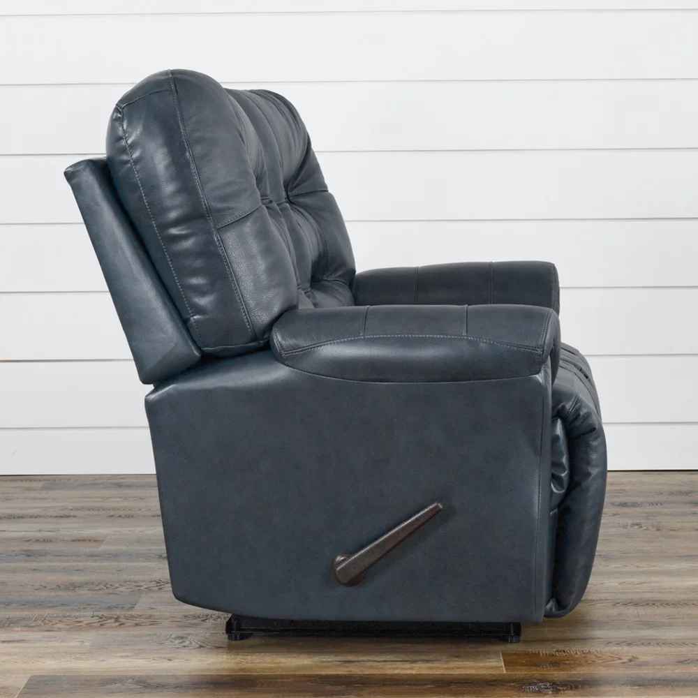 Glidden Genuine Leather Pillow Top Arm Reclining Sofa thumbnail 4