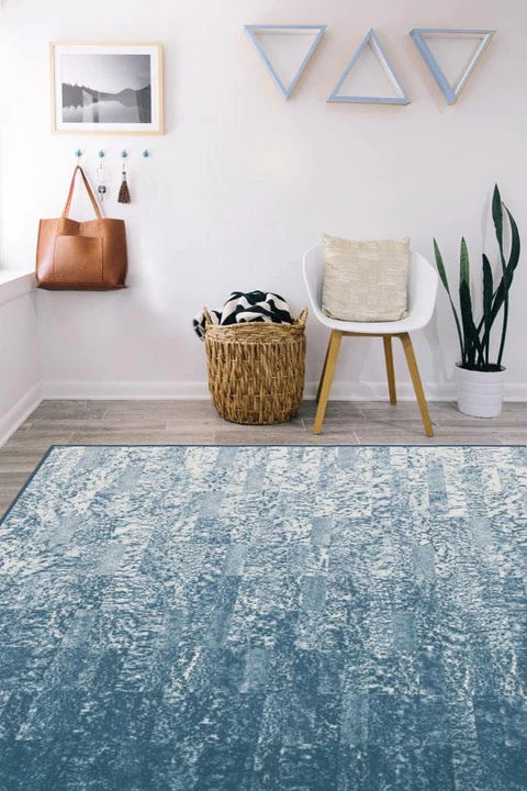 Granite Ombre Slate Blue Rug 9'x12' thumbnail 2