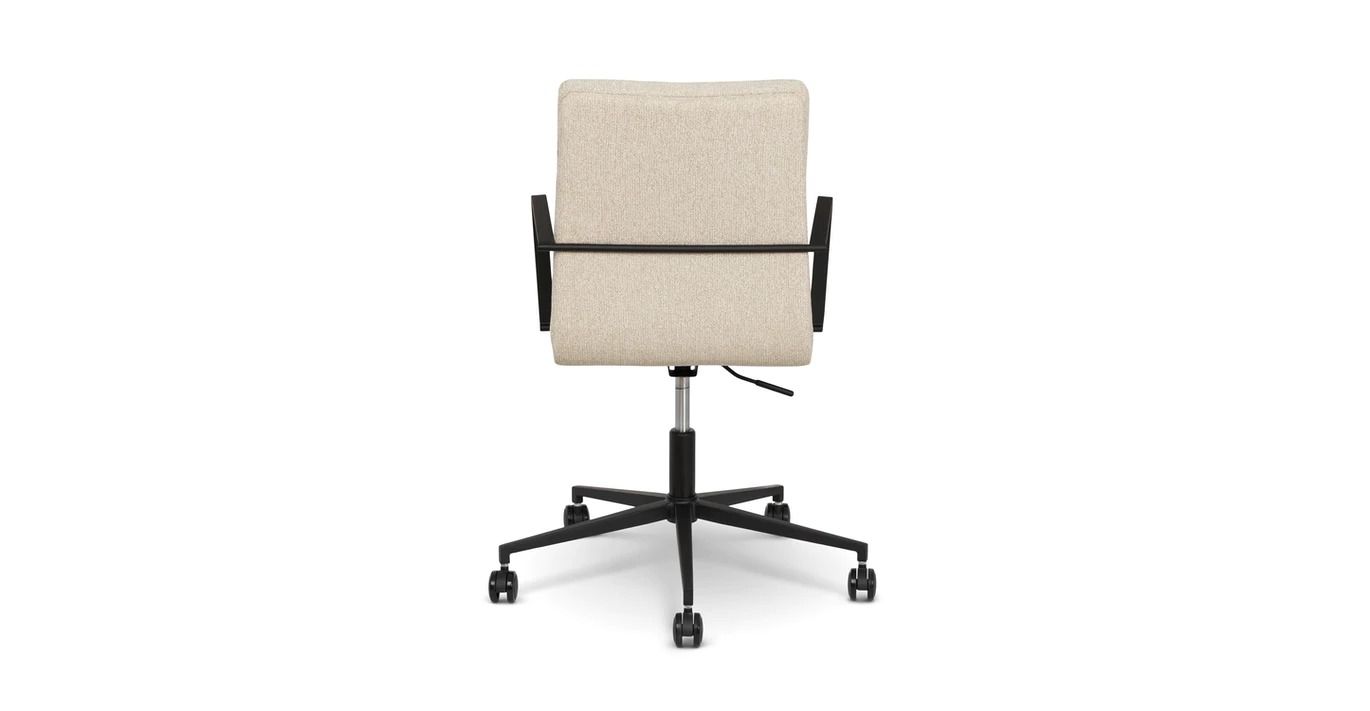 Gerven Cobblestone Ivory Office Chair thumbnail 4