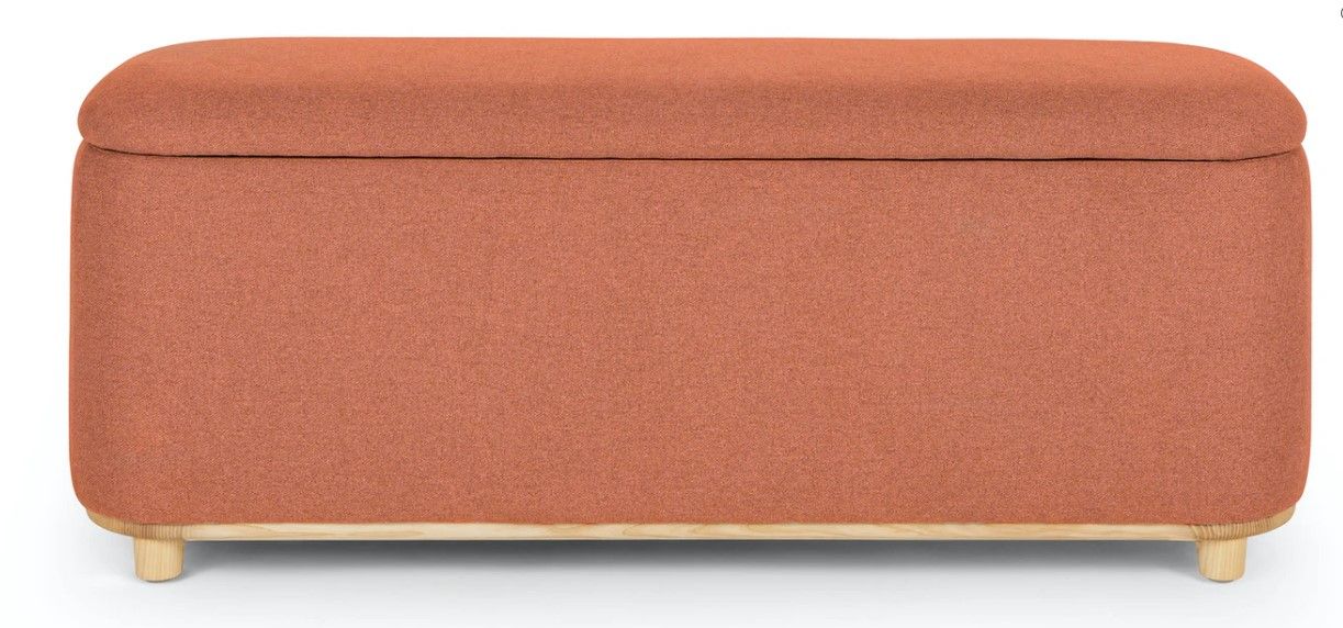 Maribo Sylvan Brown 48" Storage Ottoman thumbnail 2