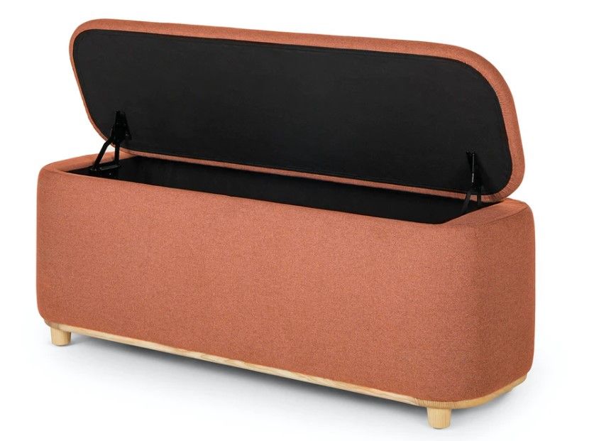 Maribo Sylvan Brown 48" Storage Ottoman thumbnail 3