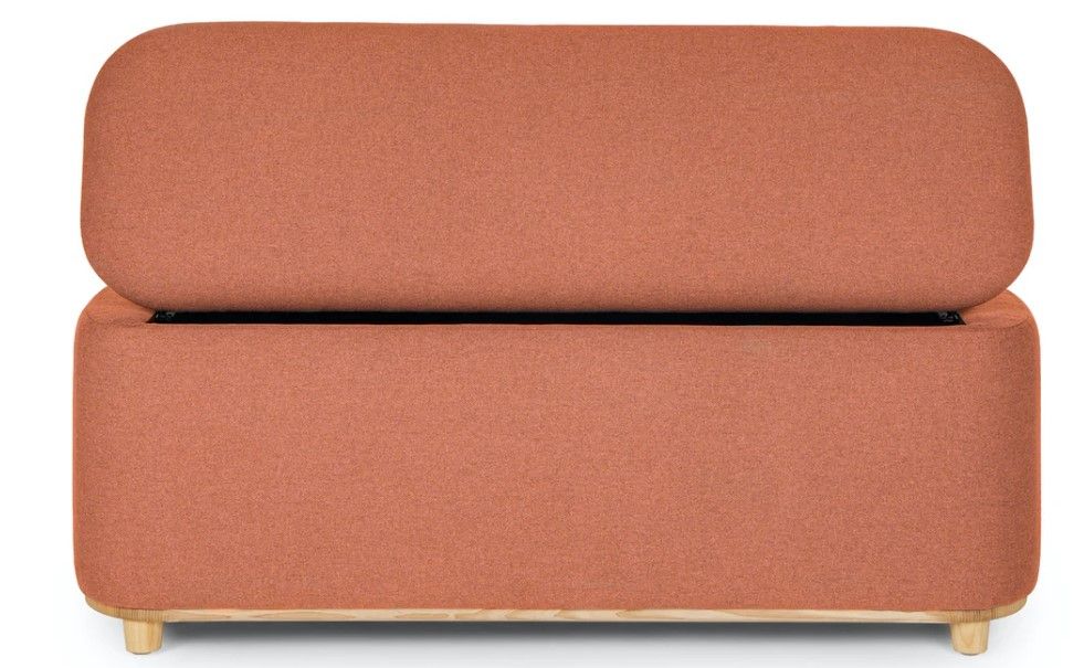 Maribo Sylvan Brown 48" Storage Ottoman thumbnail 5