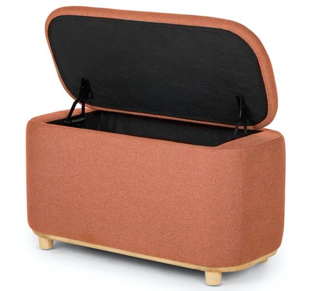 Maribo Sylvan Brown 32" Storage Ottoman thumbnail 4