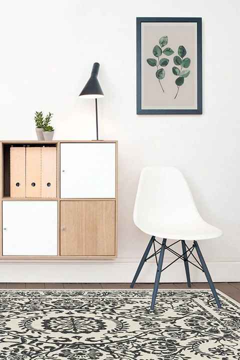 Delphina Black and White Rug-6'x9' thumbnail 2