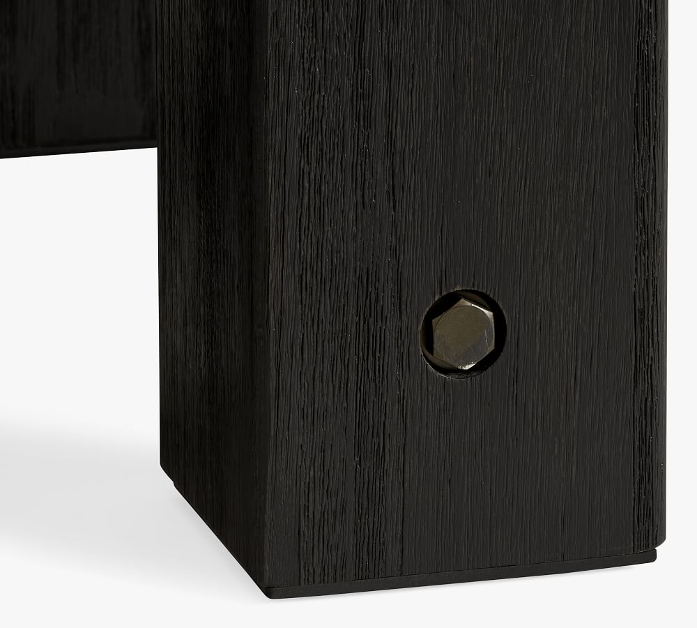 Abbott Chunky Leg Dining Table Black thumbnail 4