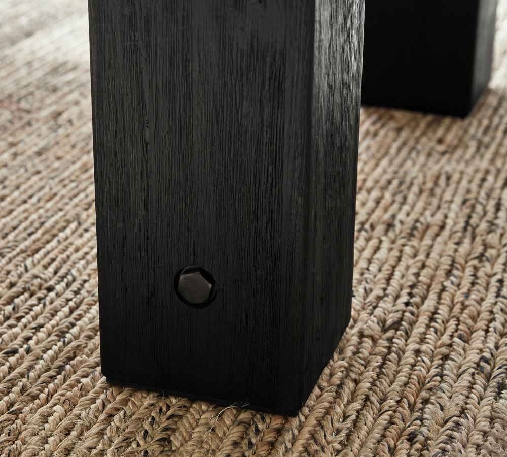 Abbott Chunky Leg Dining Table Black thumbnail 6