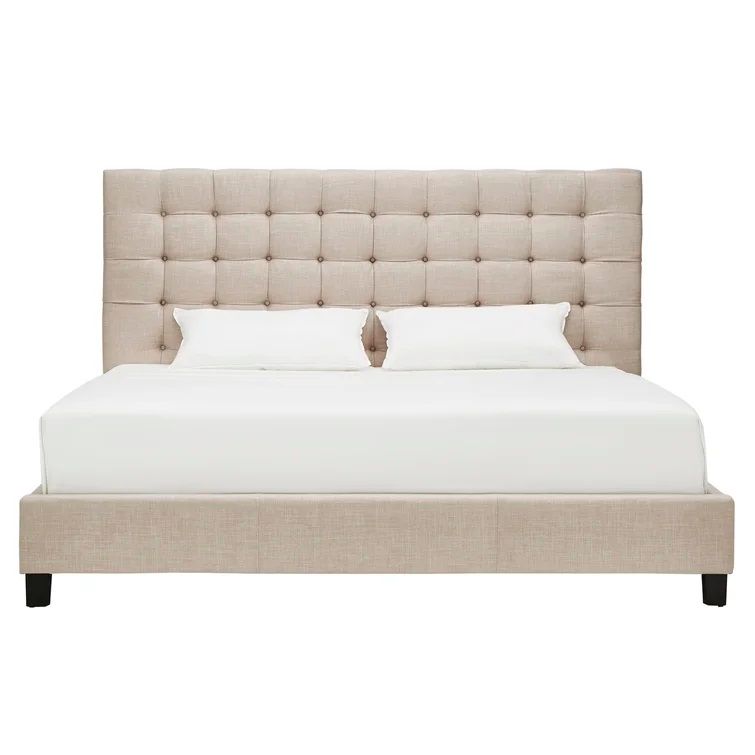 Trevoux Tufted Upholstered Low Profile Platform Bed thumbnail 3