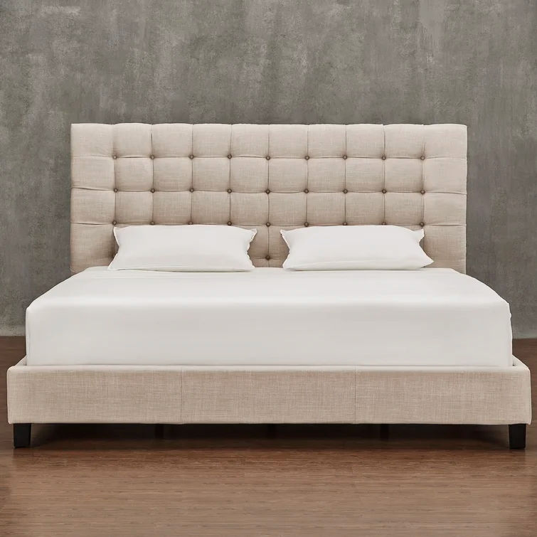 Trevoux Tufted Upholstered Low Profile Platform Bed thumbnail 6