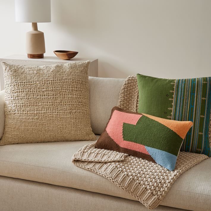 Cozy Weave Pillow Cover No Insert-24"x24" thumbnail 2