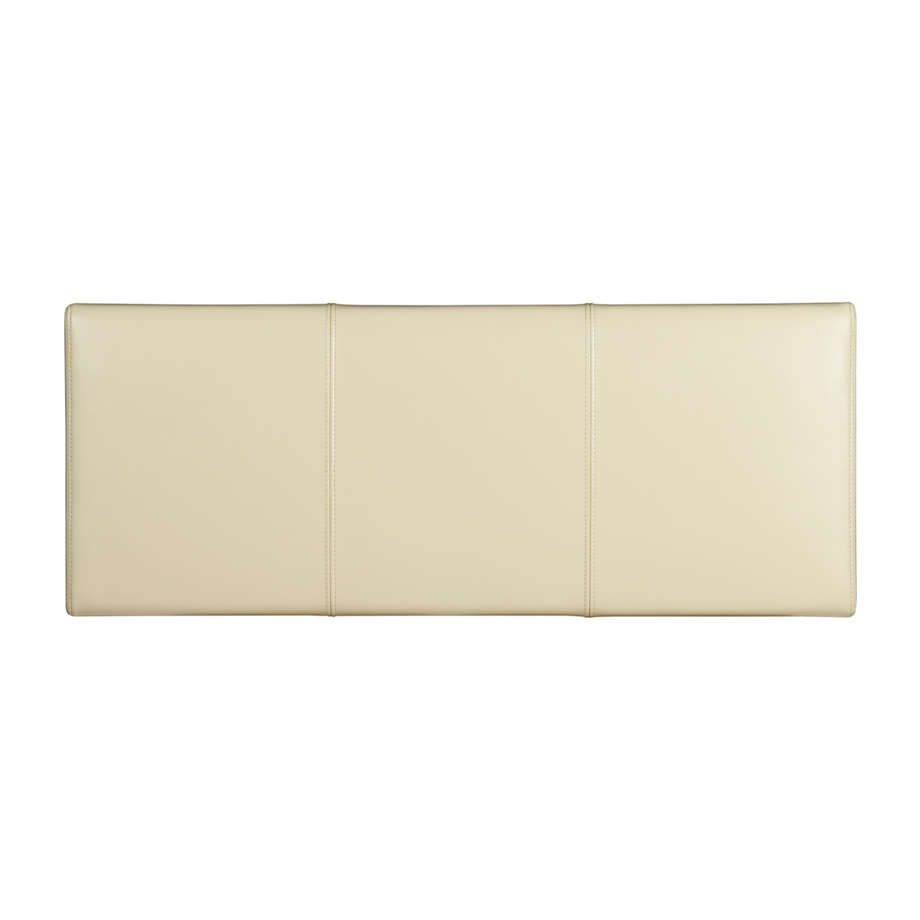 Lowe Ivory Leather Backless Bench thumbnail 5