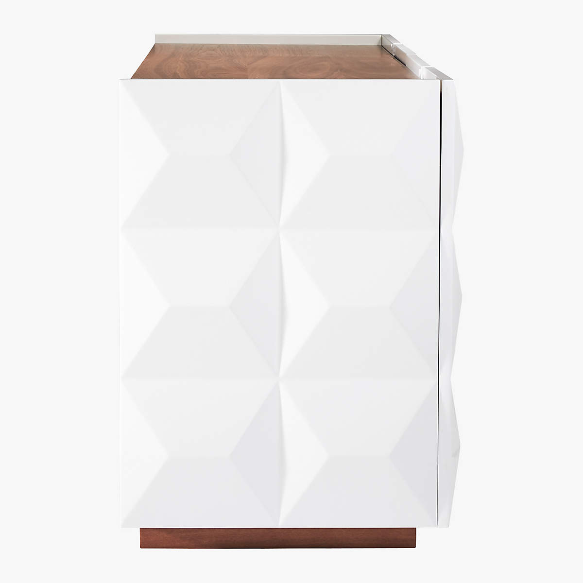 Issa High Gloss White Media Credenza thumbnail 6