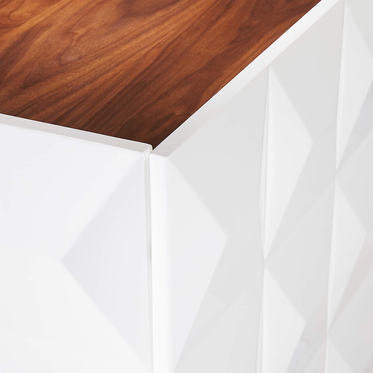 Issa High Gloss White Media Credenza thumbnail 9
