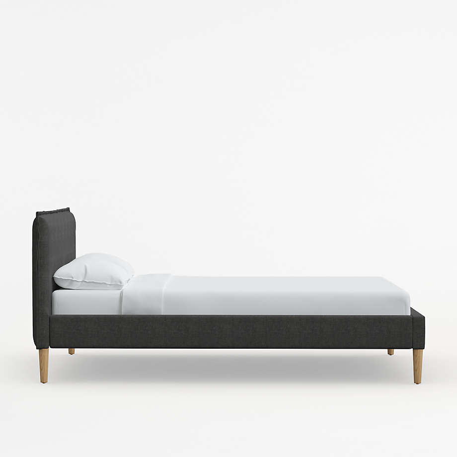 Lane King Linen Charcoal Low Profile Bed thumbnail 3