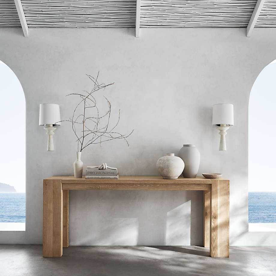 Constantin White Plaster Sconce thumbnail 2