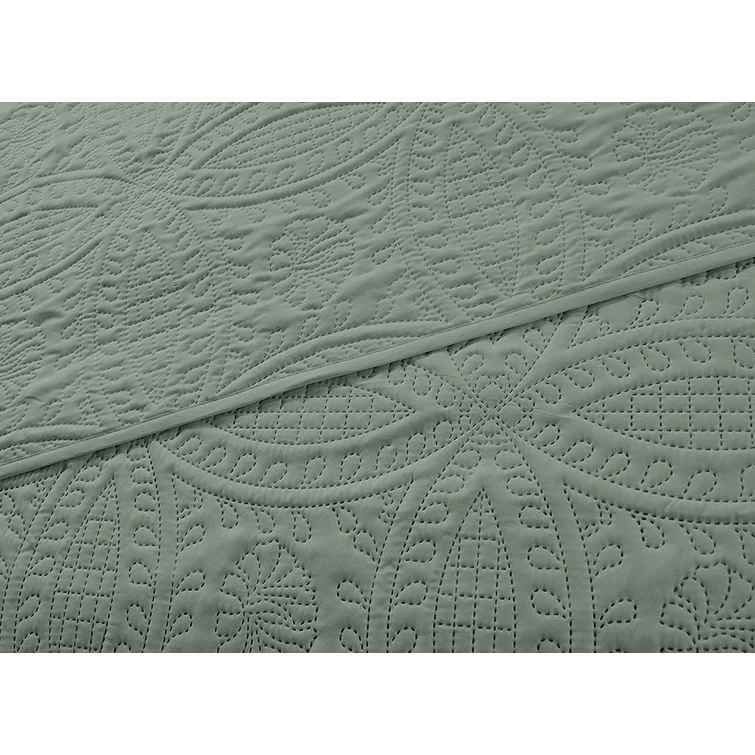 Ericson Microfiber Reversible 3 Piece Coverlet-Queen thumbnail 4