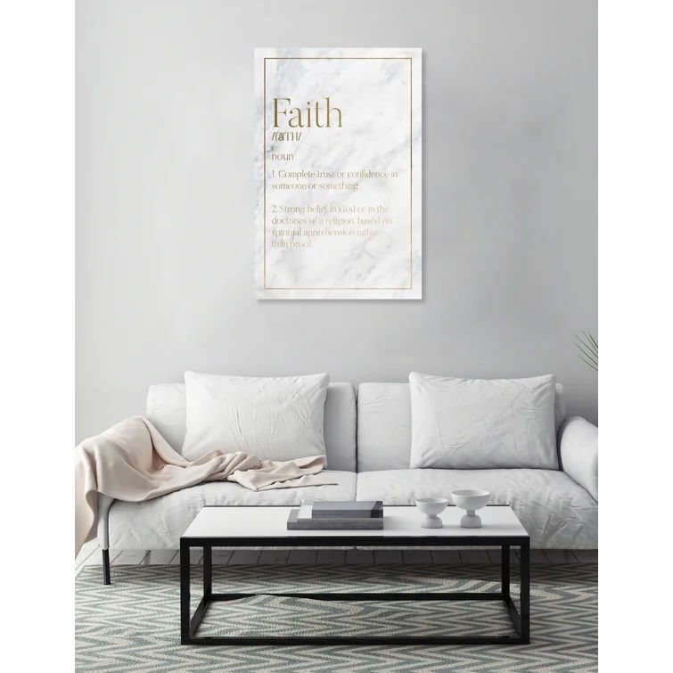 Faith Typography Textual Art on Canvas-20"x30" thumbnail 3