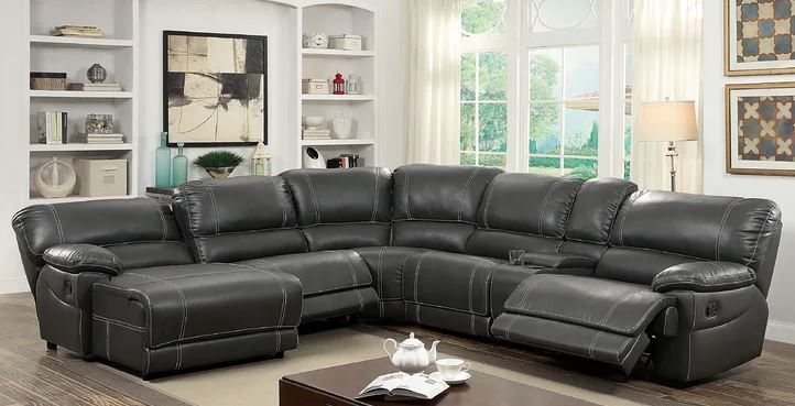 Newmont Wide Faux Leather Right Hand Facing Reclining Sectional thumbnail 2
