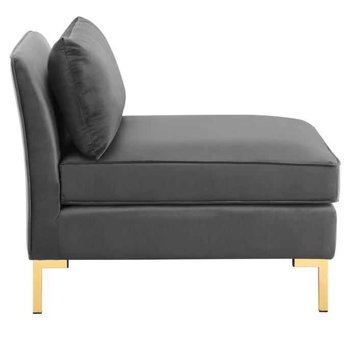 Patton Wide Velvet Symmetrical Modular Corner Sectional thumbnail 5