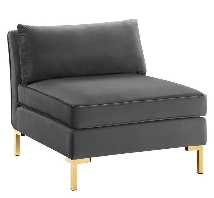 Patton Wide Velvet Symmetrical Modular Corner Sectional thumbnail 6