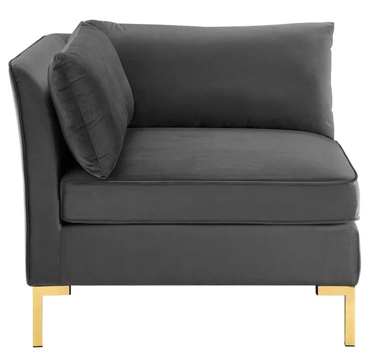 Patton Wide Velvet Symmetrical Modular Corner Sectional thumbnail 7