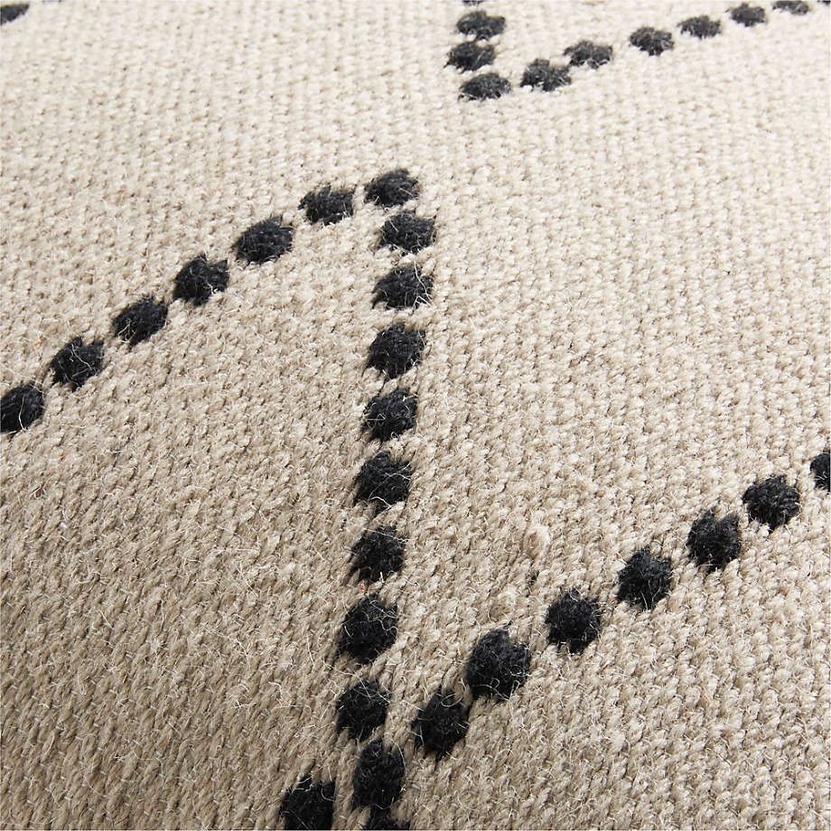 Byzan Ivory Kilim Throw Pillow Cover No Insert 23"x23" thumbnail 3