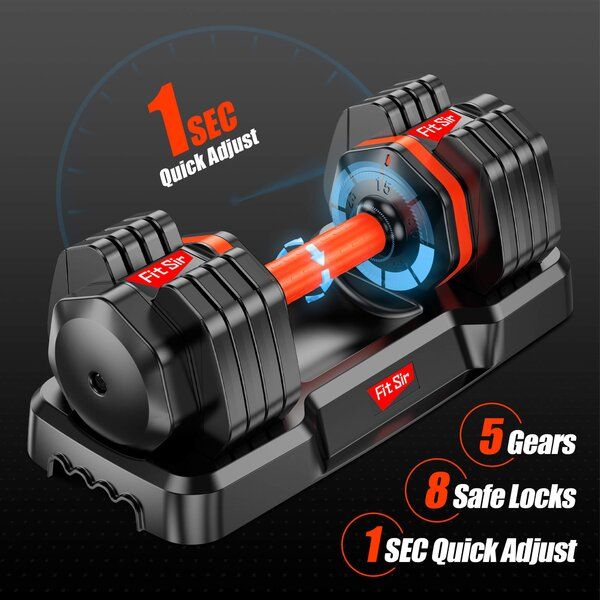 Adjustable Dumbbells Fast Weight Fitness thumbnail 2