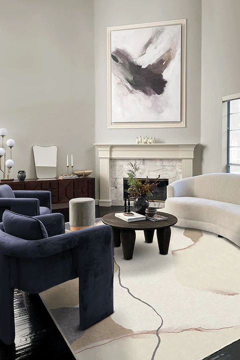 Nina Takesh Loire Ivory Quartz Rug 9'x12' thumbnail 2