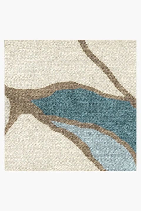 Nina Takesh Aude Teal And Ivory Rug 6'x9' thumbnail 3