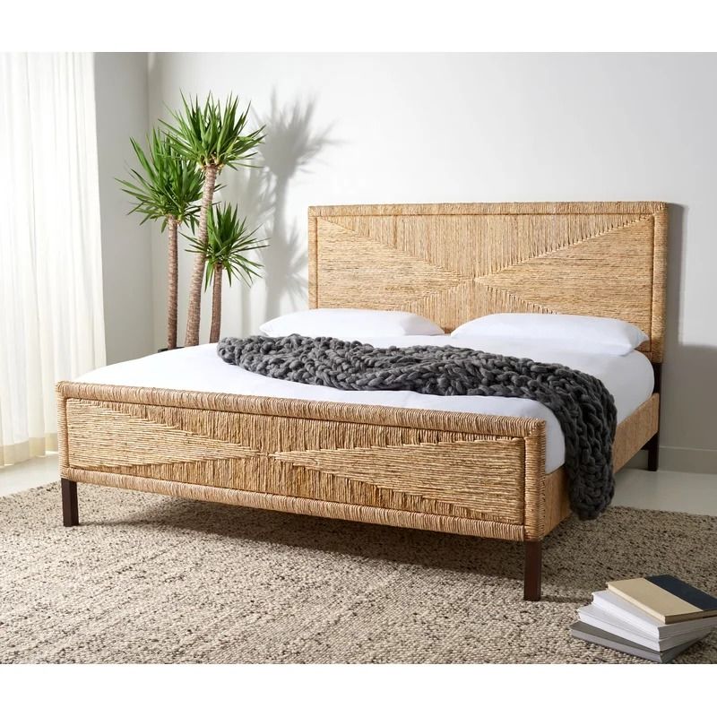Solid Wood Low Profile Standard Bed Queen thumbnail 2