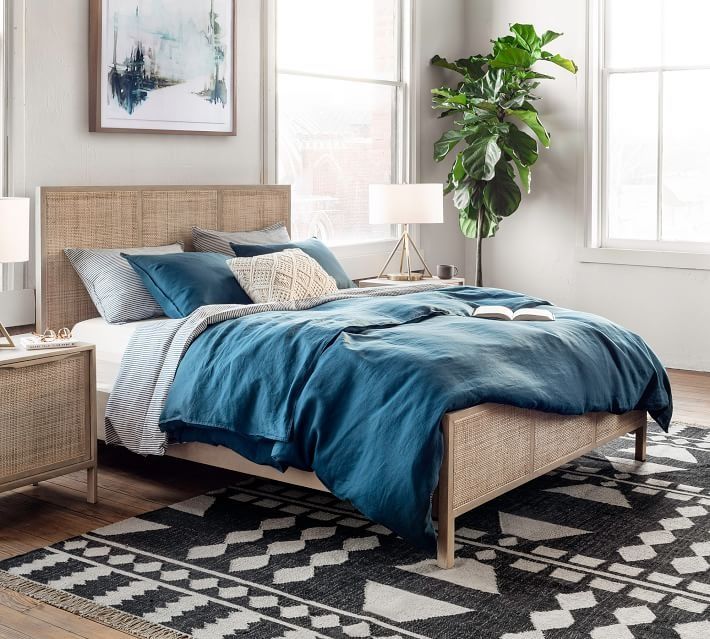 Dolores Cane Platform Bed Queen thumbnail 2