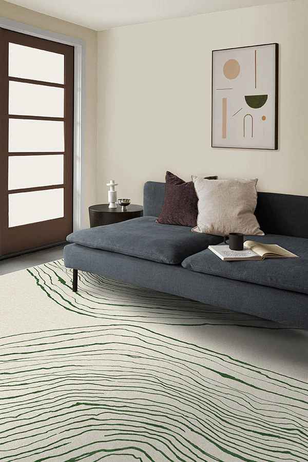 Nina Takesh Seine Sage and Ivory Rug-5'x7' thumbnail 2