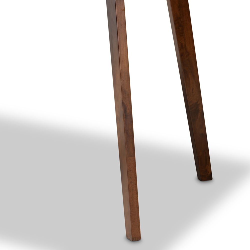 Baxton Studio Maila Mid century Modern Wood Dining Table thumbnail 4