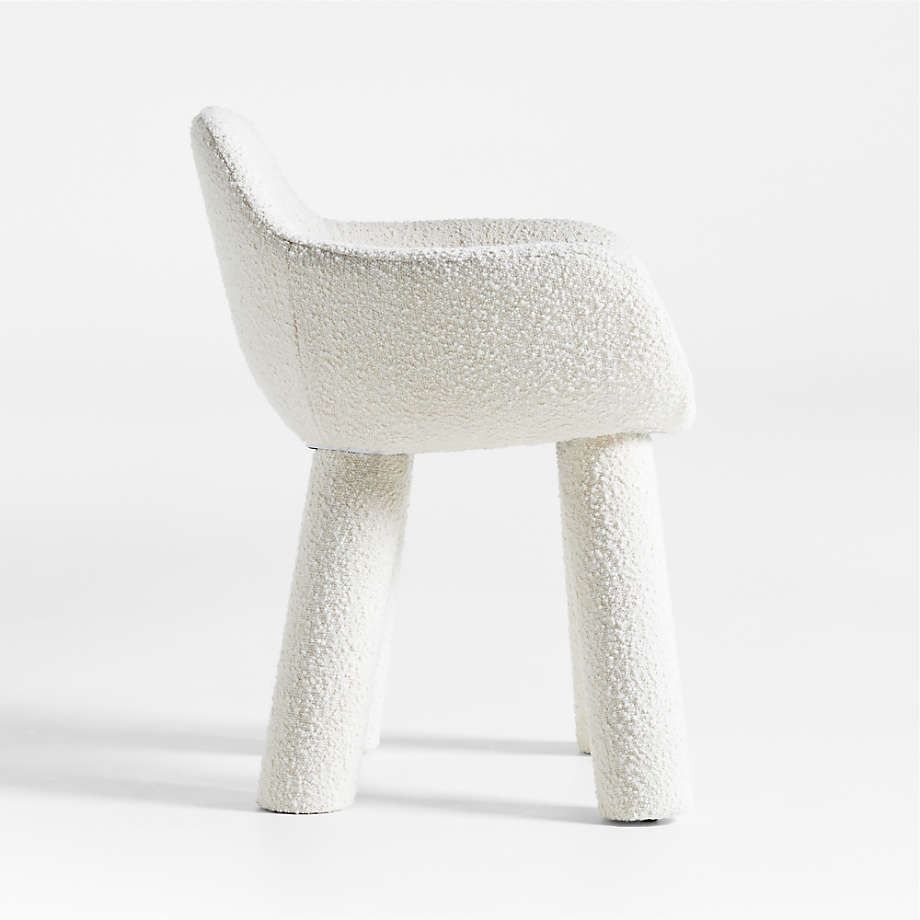 Ziggy White Upholstered Office Chair by Leanne Ford thumbnail 4