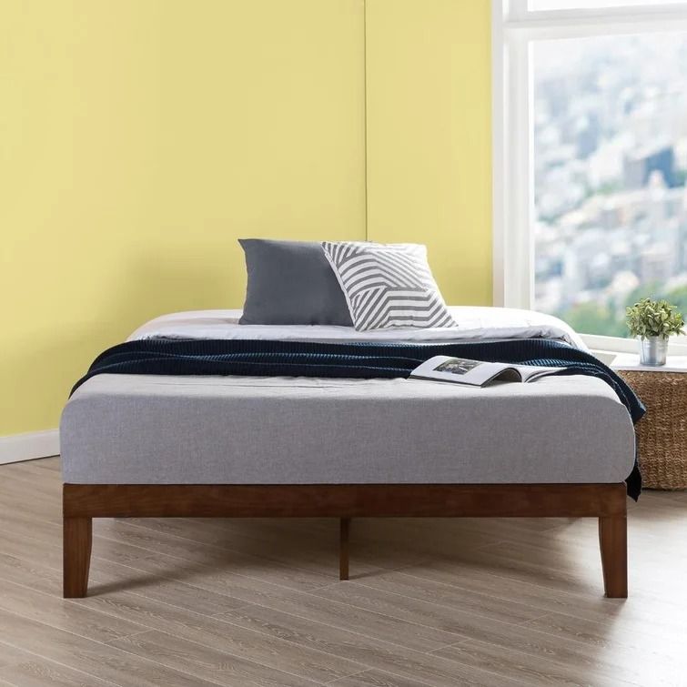 Harlow Full Double Solid Wood Platform Bed thumbnail 3