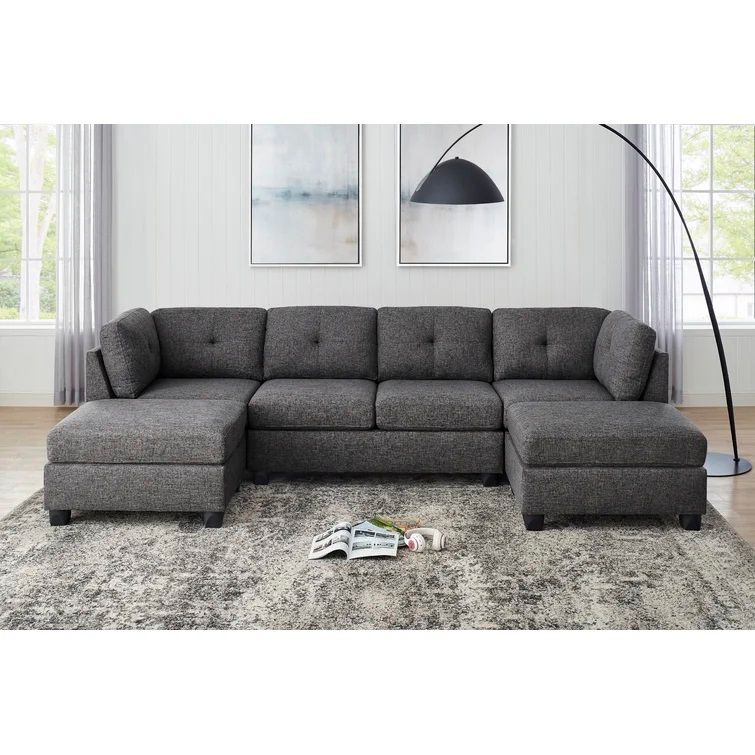 Ashwell Reversible Modular Sofa and Chaise with Ottoman thumbnail 2