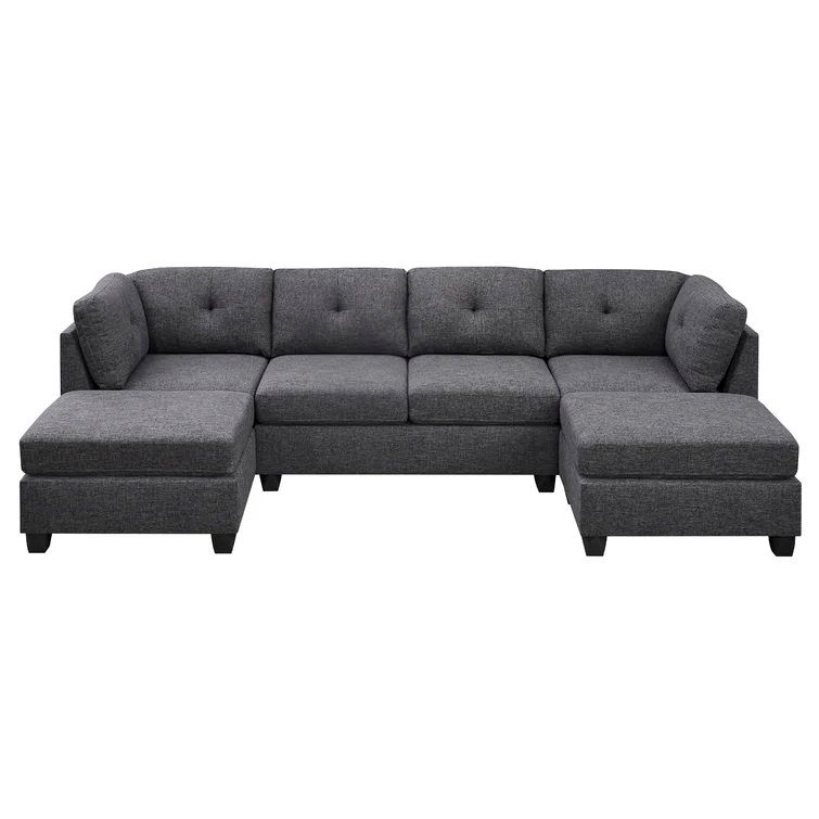 Ashwell Reversible Modular Sofa and Chaise with Ottoman thumbnail 3