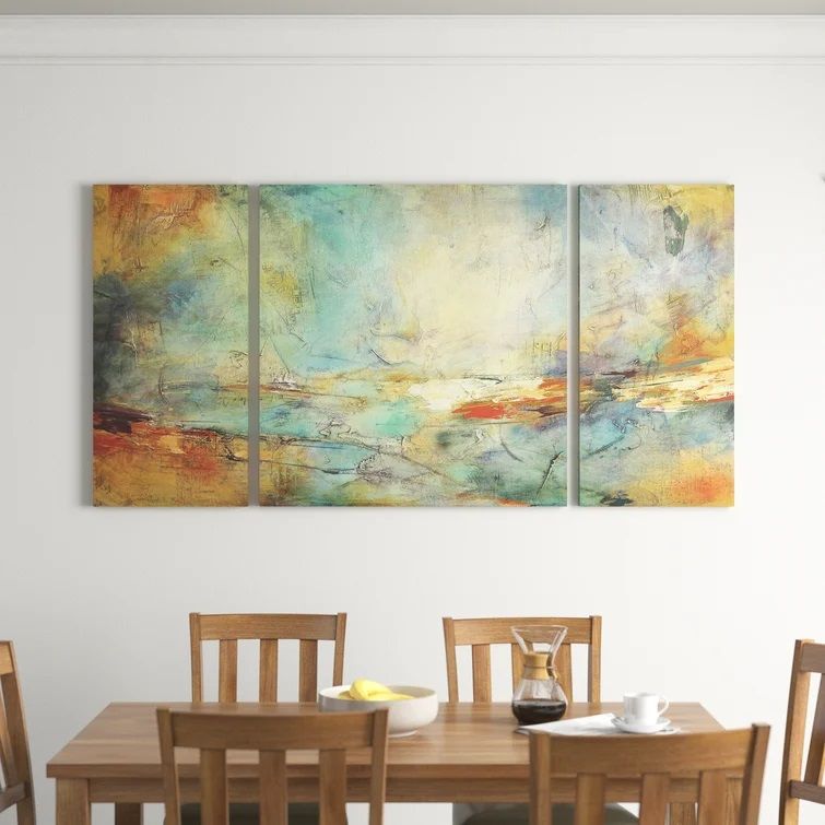 Eternidad 3 Piece Graphic Art on Canvas-80"x40" thumbnail 2