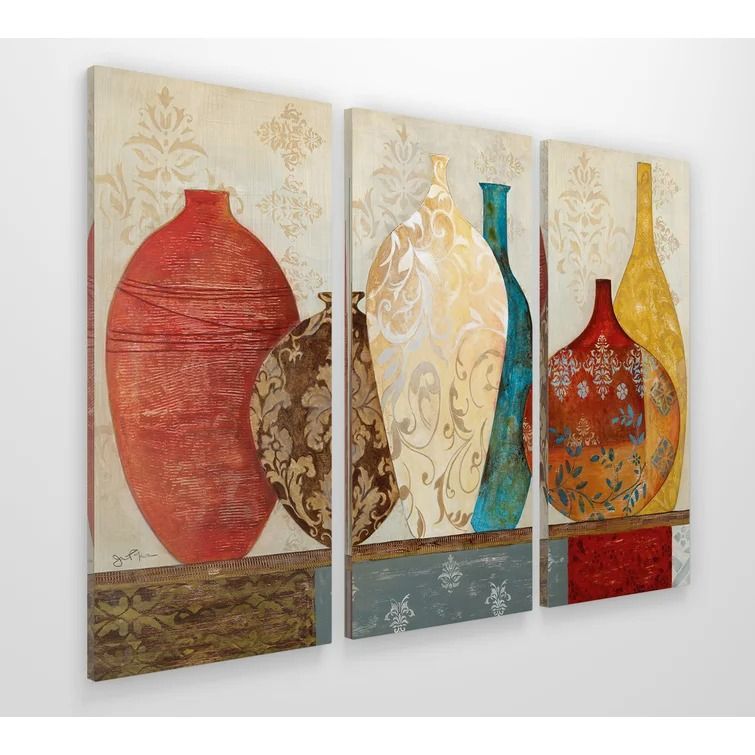 Collection Of Memories 3 Piece Multi on Canvas No Unframe-64"x32" thumbnail 3