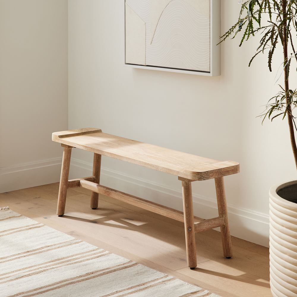 We Miller Collection Whitewash Bench thumbnail 2