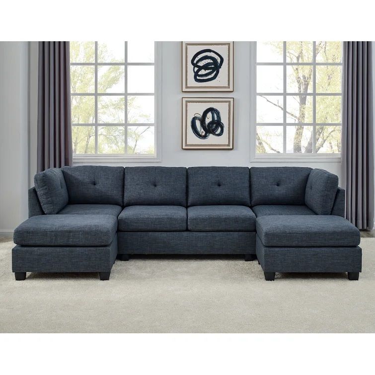 Ashwell Reversible Modular Sofa Chaise with Ottoman thumbnail 2