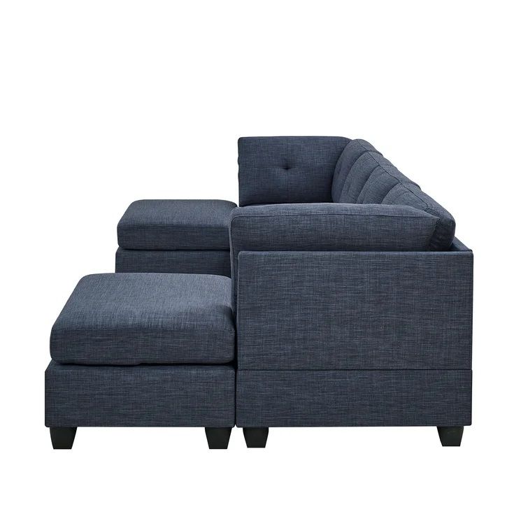Ashwell Reversible Modular Sofa Chaise with Ottoman thumbnail 4