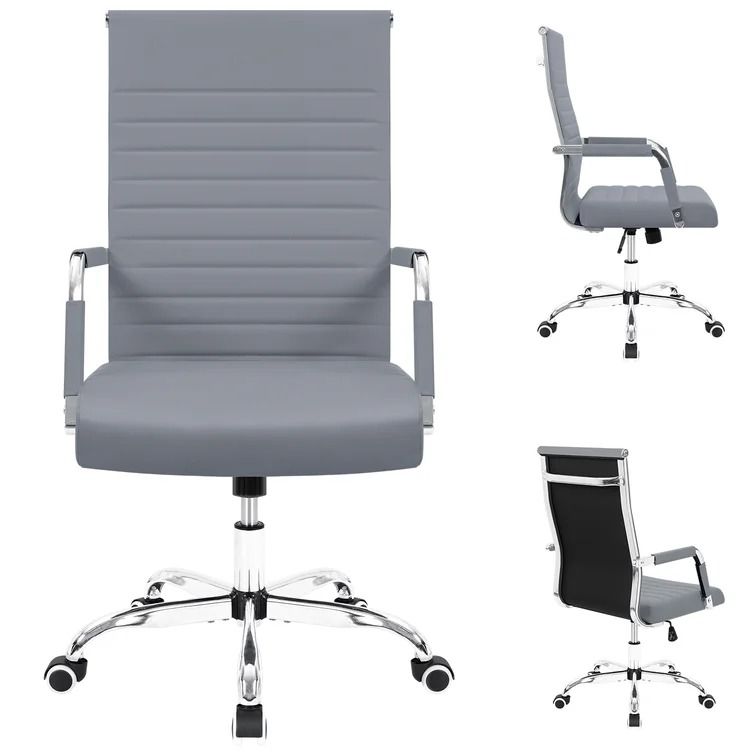 Renda Mid Back Ribbed Conference Chair thumbnail 4