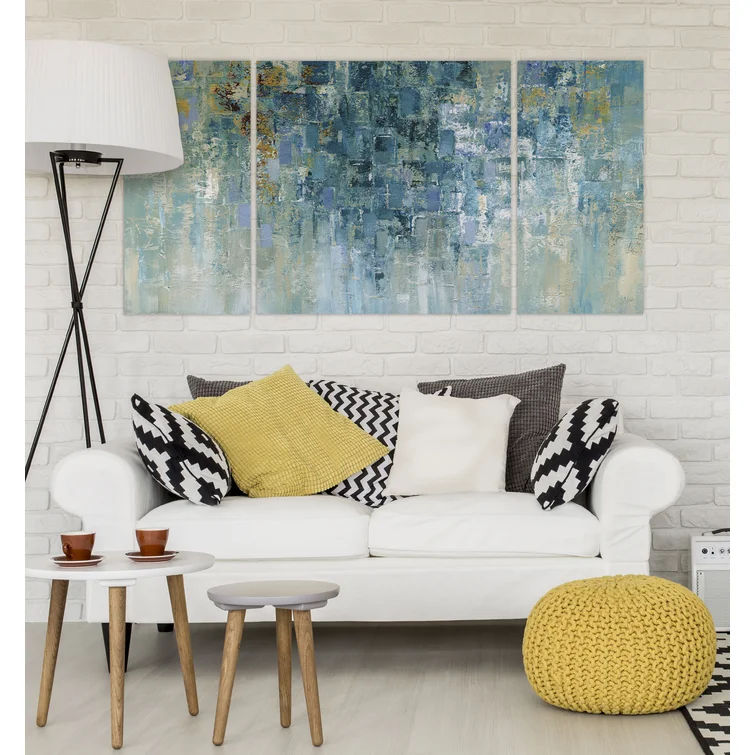 I Love The Rain 3 Piece Graphic Art No Frame 80"x40" thumbnail 2