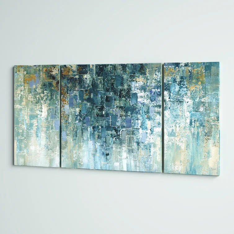 I Love The Rain 3 Piece Graphic Art No Frame 80"x40" thumbnail 3