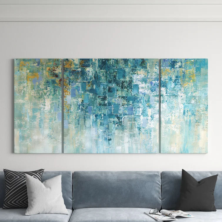 I Love The Rain 3 Piece Graphic Art No Frame 80"x40" thumbnail 4