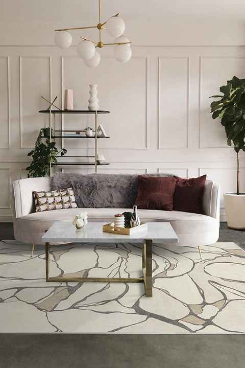 Nina Takesh Aude Creme Rug-5'x7' thumbnail 2