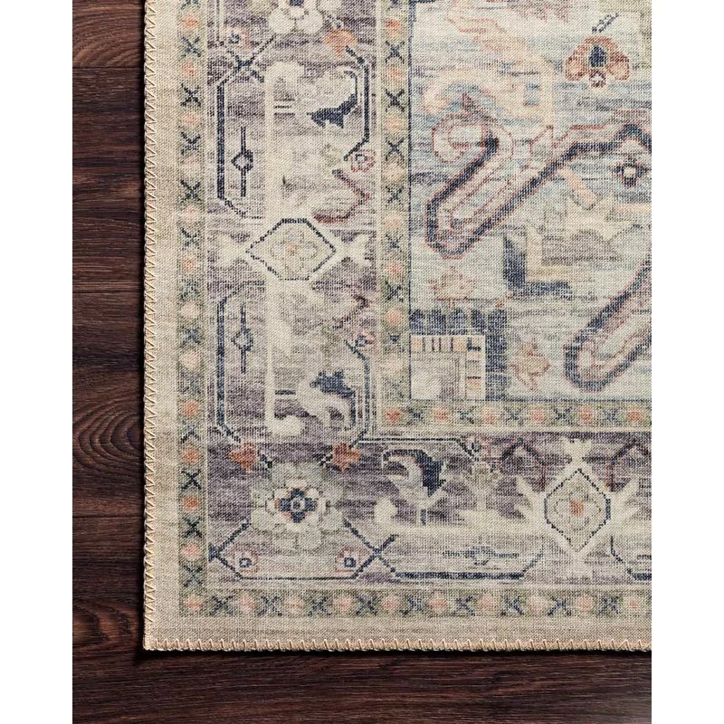 Vega Oriental Ivory Gray Light Beige Area Rug-9'x12' thumbnail 3