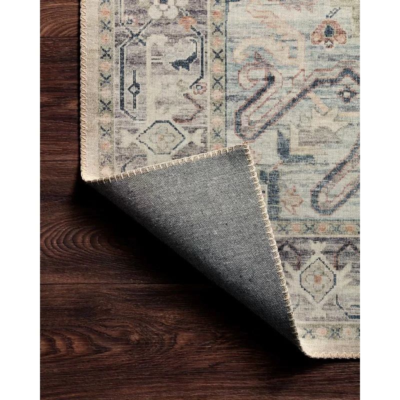 Vega Oriental Ivory Gray Light Beige Area Rug-9'x12' thumbnail 4